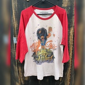 Motley Crue Mens XL Raglan Concert Tee T-shirt
